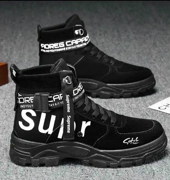Chaussures montantes homme Supreme noir