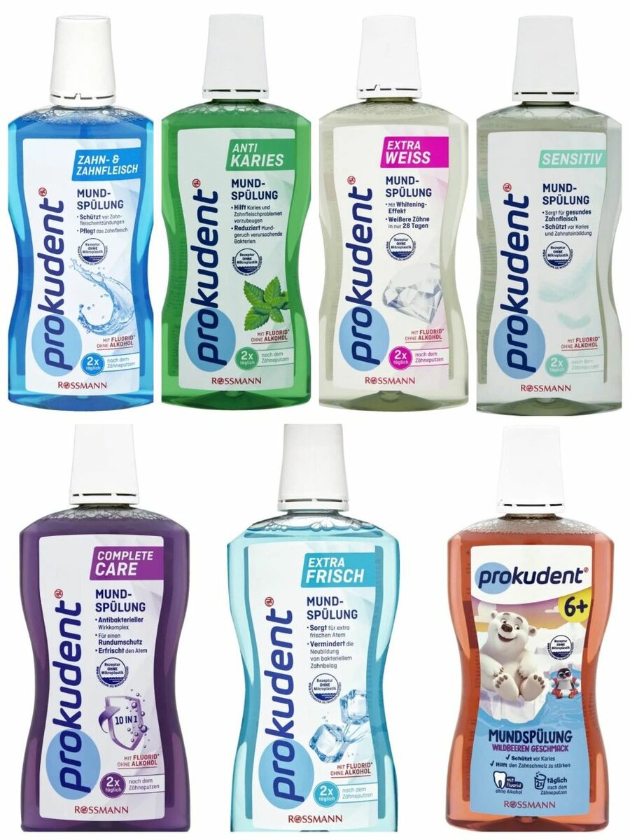 Rinçages Buccaux Prokudent et Dontodent