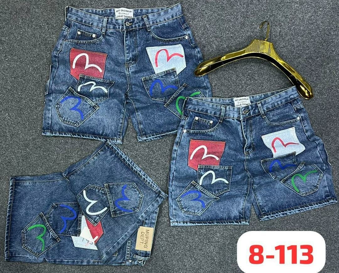 Shorts en jean tendance unisexe