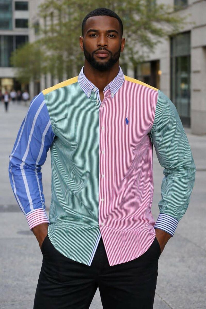 Chemise homme multicolore