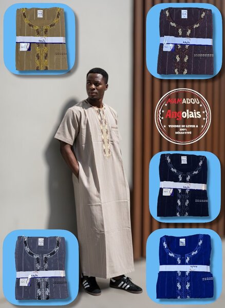 Boubou africain homme élégant