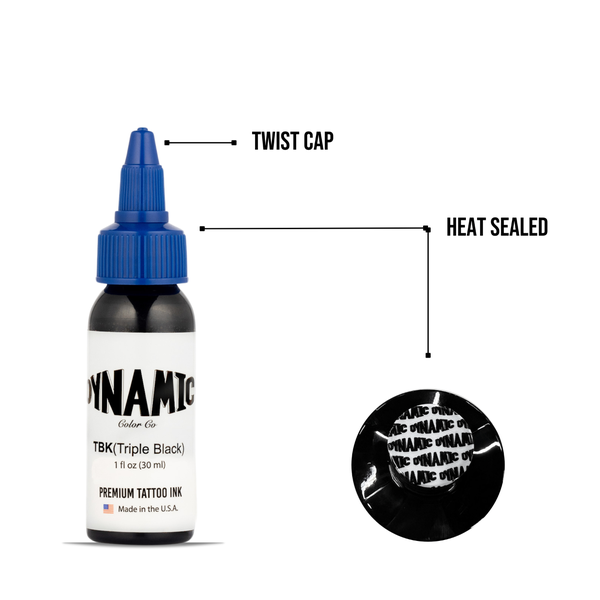 Encre Tattoo Noire Dynamique