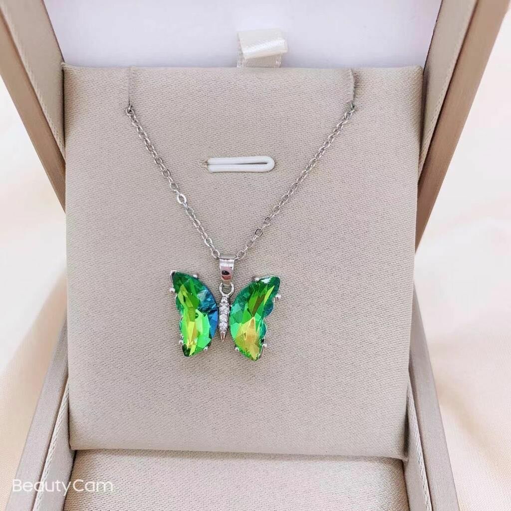 Collier Papillon Coloré