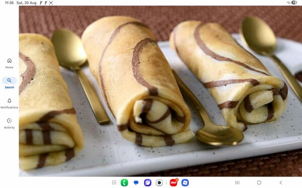 Gourmet Swirled Crepes