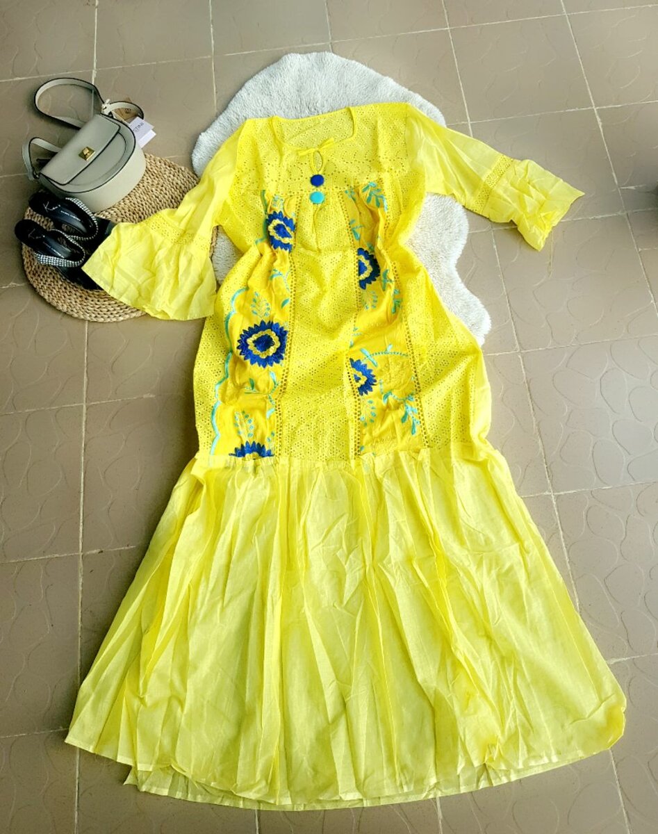 Robe longue bohème florale