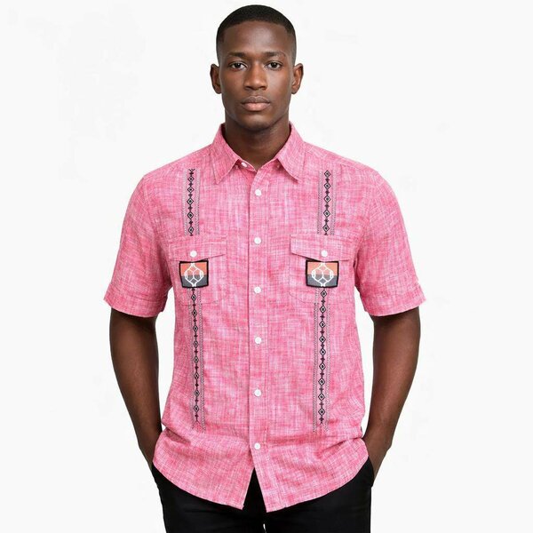 Chemise homme rose stylée