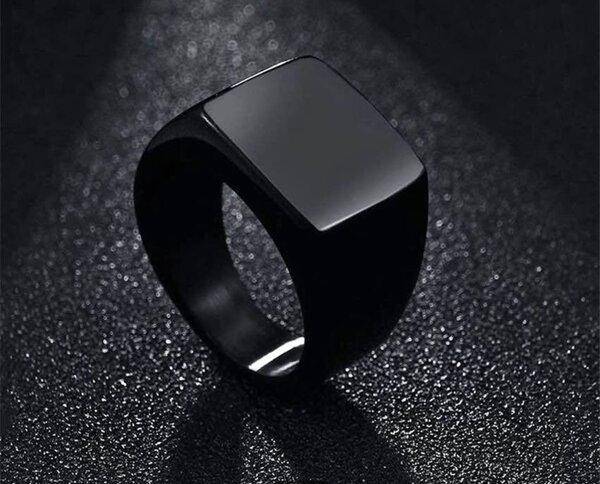 Bague homme en acier inoxydable