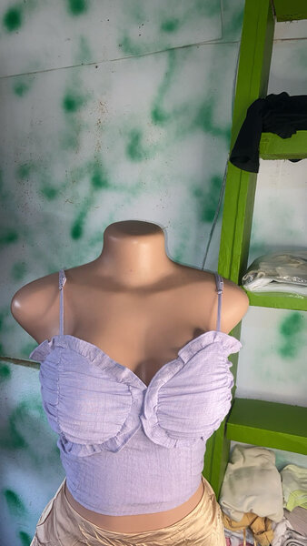 Top d'été à volants