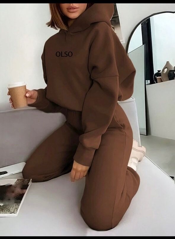 Ensemble de Survêtement Marron Unisexe