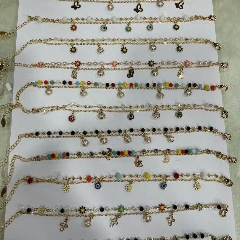 Trendy Gold Plated Anklets