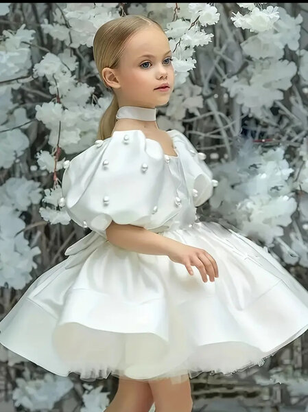 Robe de cérémonie fille perles
