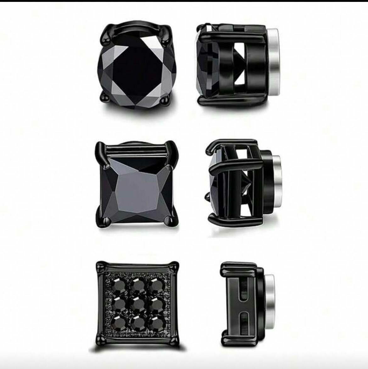 Boucles d'oreilles clip aimantées élégantes