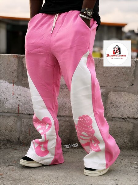 Pantalon rose décontracté
