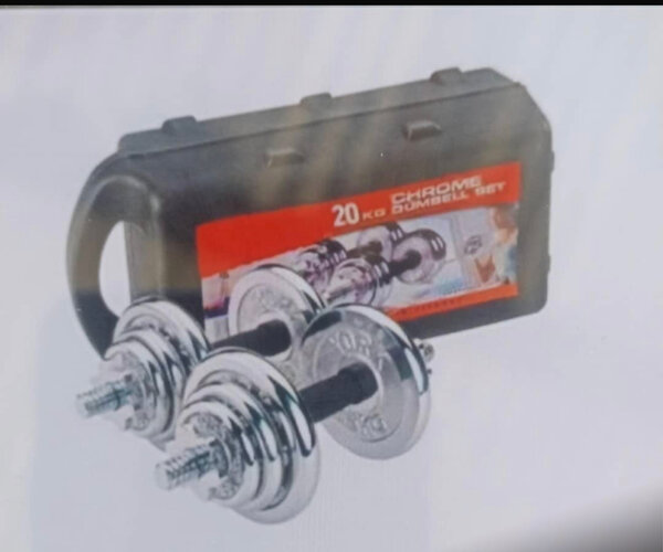 Haltères en chrome 20kg