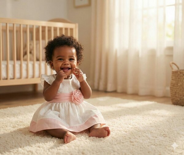 Robe Bébé Élégante Rose