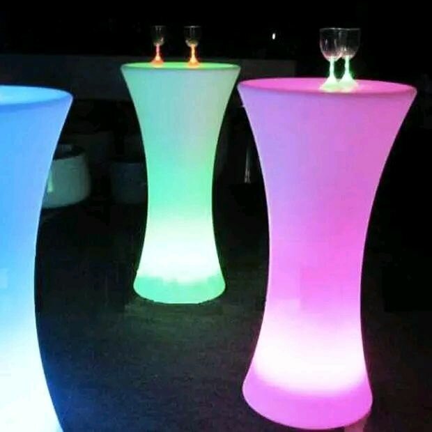 Table lumineuse LED pour événements