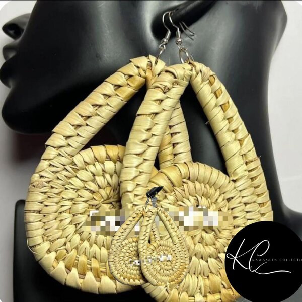 Boucle d´oreille raphia