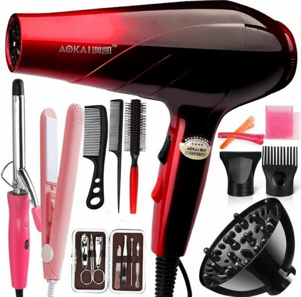 Hair dryer and 11 pcs