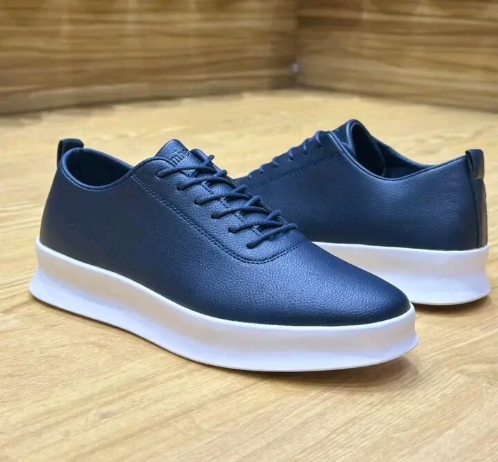 Chaussures Homme Bleu en Cuir