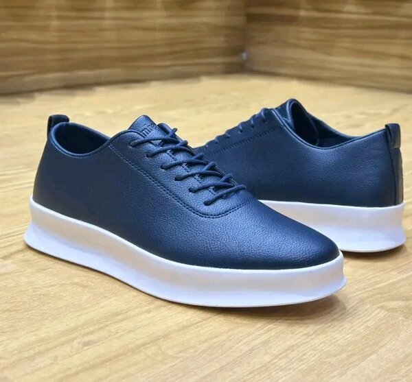 Chaussures Homme Bleu en Cuir