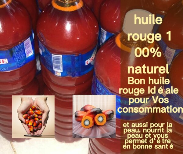 Huile Rouge Naturelle de Man