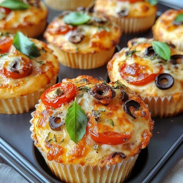 Mini Pizzas Muffins Savoureux