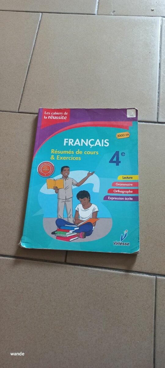 Manuels scolaires 4e Français et Anglais