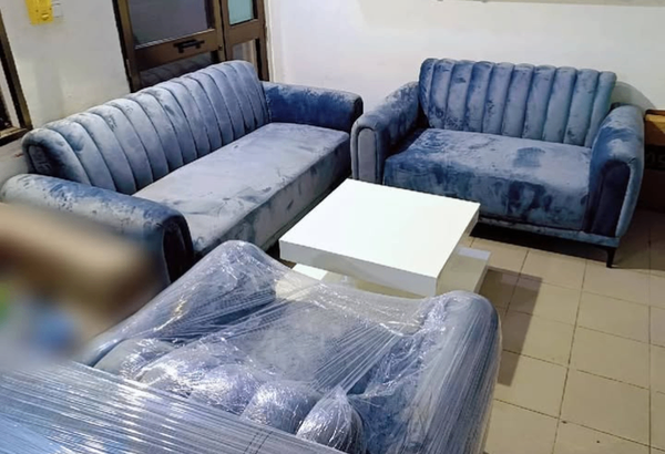 Salon moderne en velours