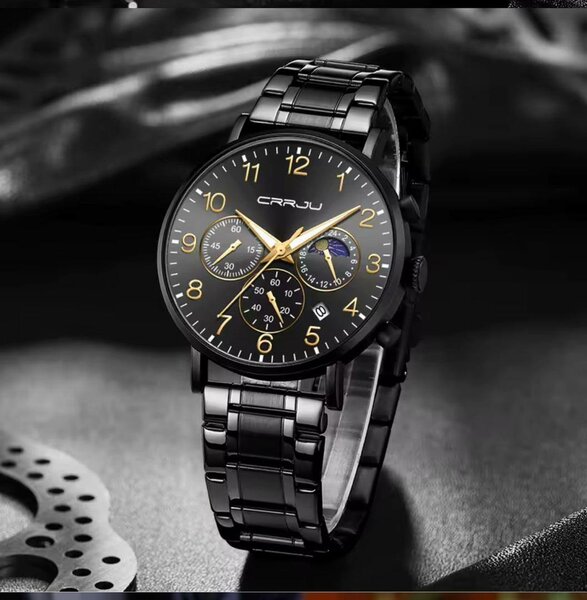 Montre Homme Noir Élégante