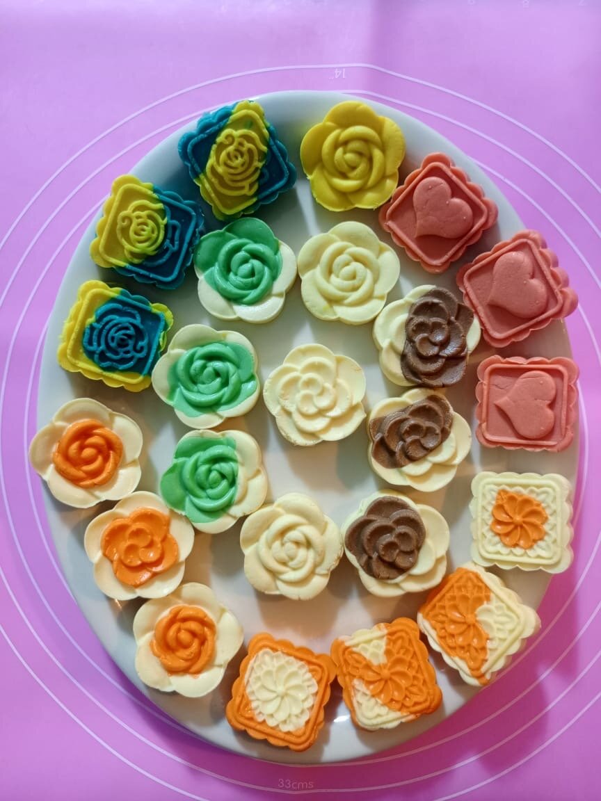 Assortiment de friandises colorées