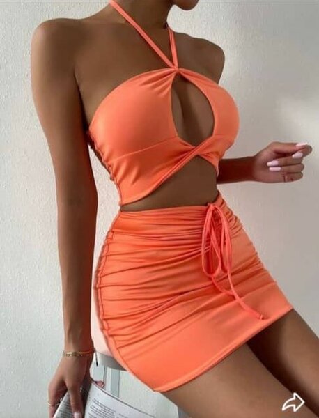 Ensemble maillot de bain orange