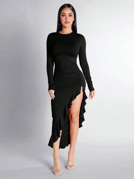 Robe sexy manche longue