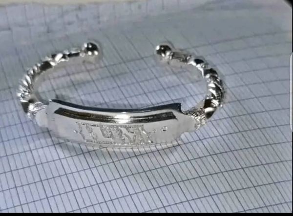 Bracelet en argent avec motif