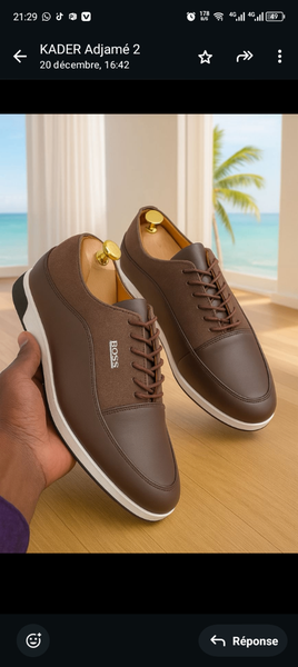 Sneakers en cuir élégants