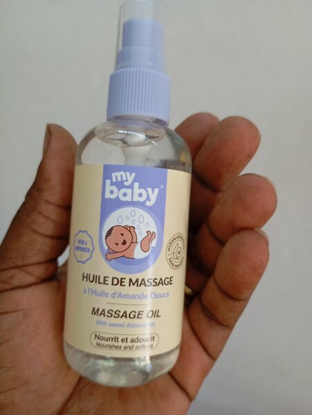 Huile de massage bébé légère