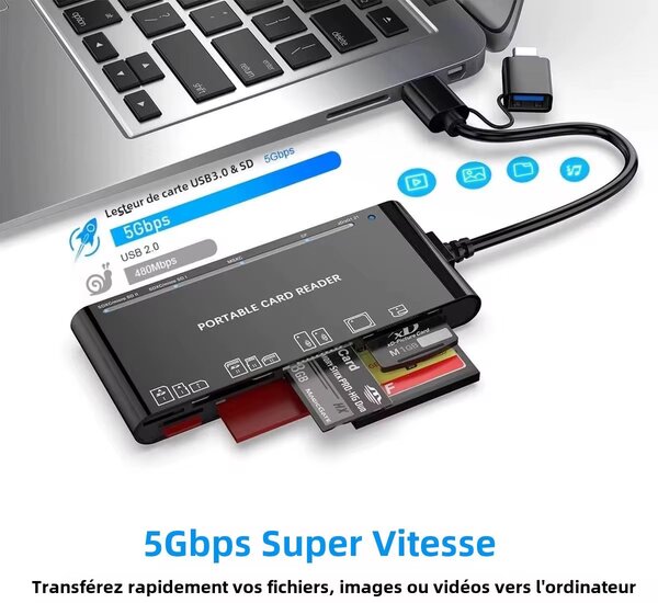 Lecteur de carte Portable