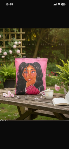 Sac shopping artistique