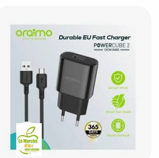 Chargeur rapide Oraimo 3A