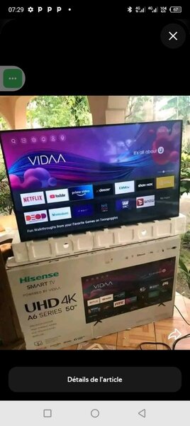 Téléviseur Hisense UHD 4K 60''