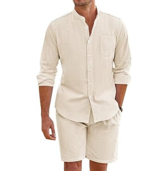 Ensemble Chemise et Short Lin Homme