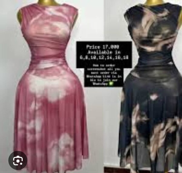 Robe tye-dye élégante