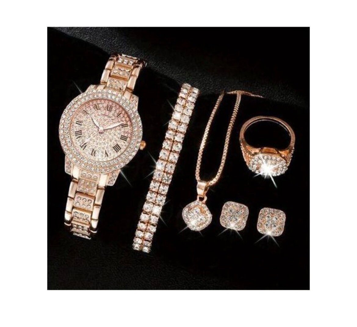 Ensemble Montre et Bijoux Luxe