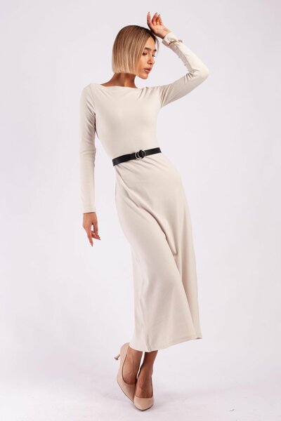 Платье из ткани корейского кашемира в размерах 42 44 46 48