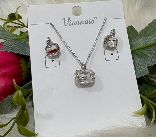 Ensemble bijoux cristal élégance