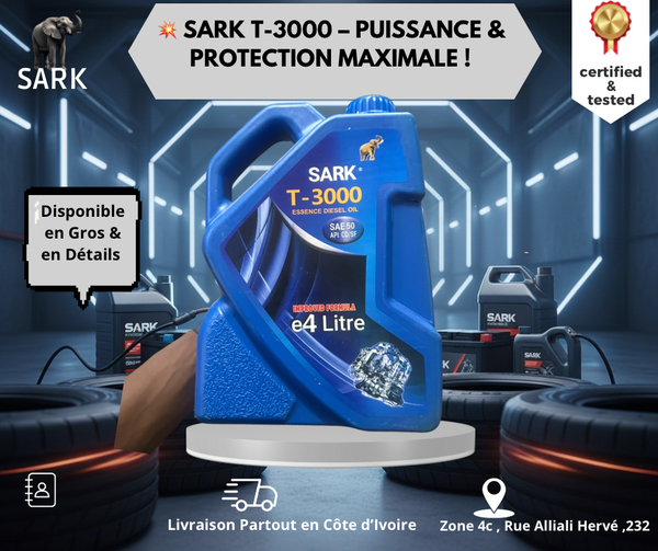 Huile de moteur Sark T3000 4L