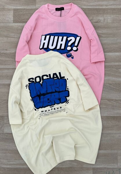 T-shirts graphiques oversize tendance