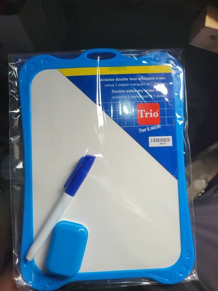 Ardoise double face effaçable