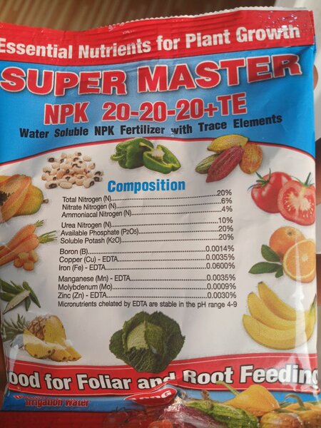 Super master NPK 20-20-20-TE