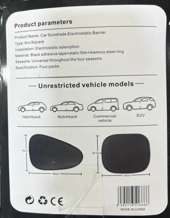 Pare-soleil pour voiture universel