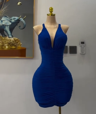 Bodycon mini dress blue